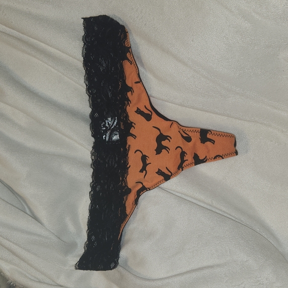 NWT Halloween Black Cat Thong & Mini Cheeky - Picture 2 of 4
